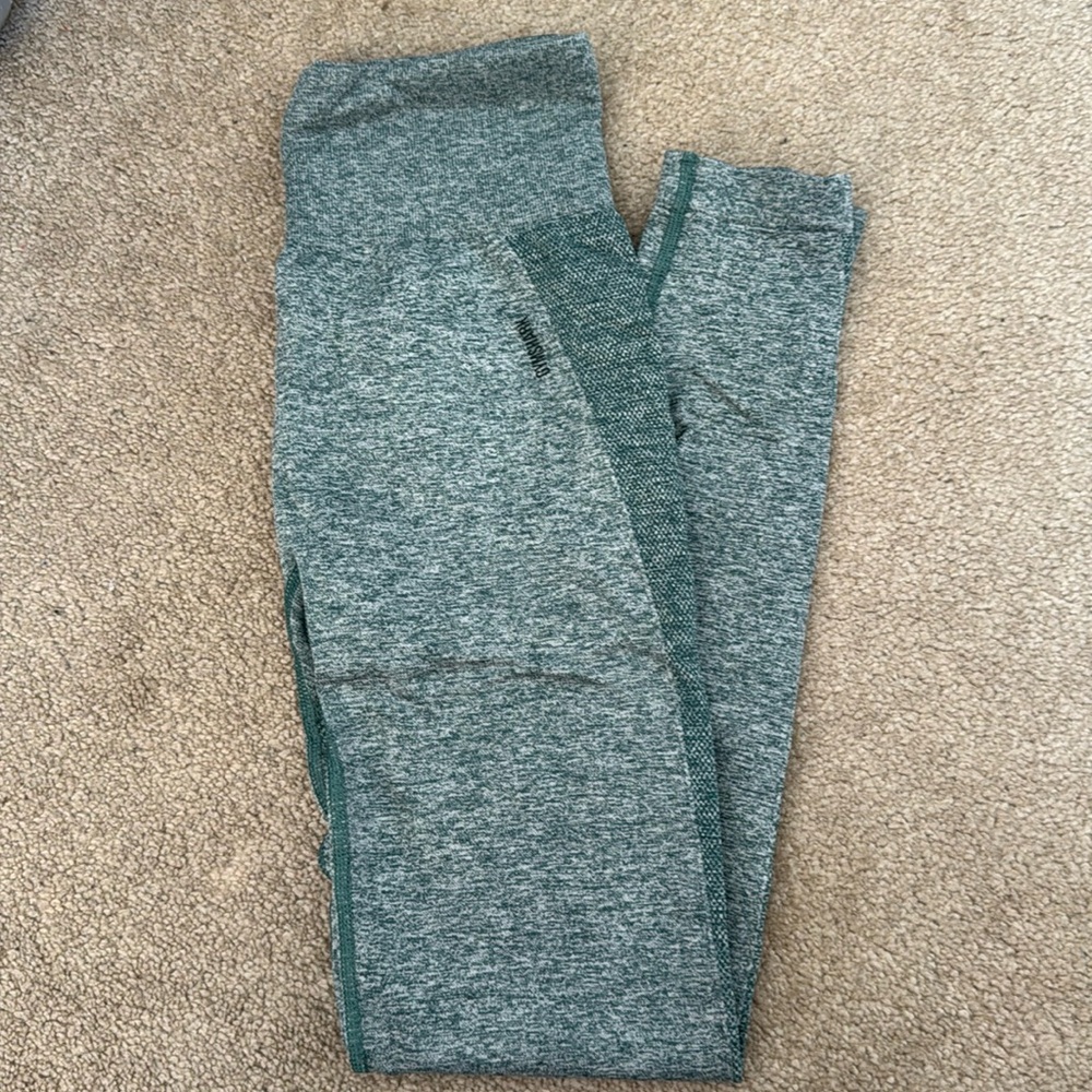 Gym Shark Green Marl Leggings - Picture 2 of 4